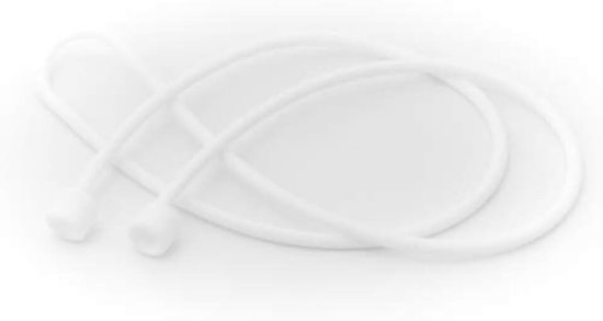 1 x siliconen houder voor AirPods hoofdtelefoon in wit.