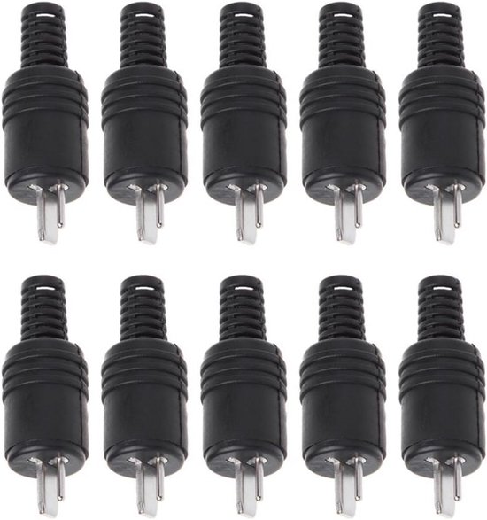 10 Stuks 2-Pin Luidspreker Aansluitpluggen voor HIFI Audio Connectoren