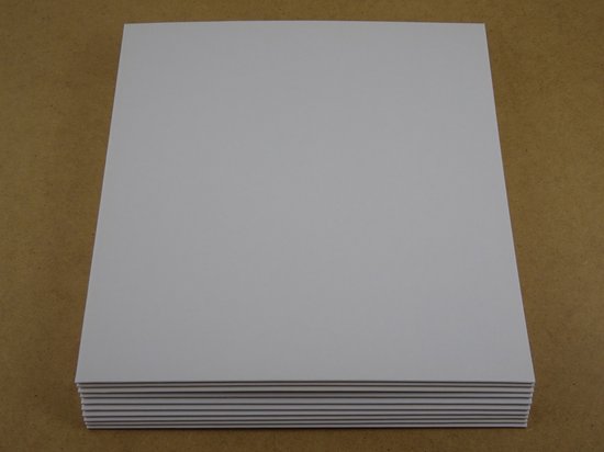 10 Stuks LP kartonnen buitenhoezen wit (GOEDE KWALITEIT, 300gr karton) zonder middengaten - hoezen, platenhoezen, beschermhoes, cardboard sleeve, outer cover, maxi-singles, lps vinyl platen, 12", 12 inch