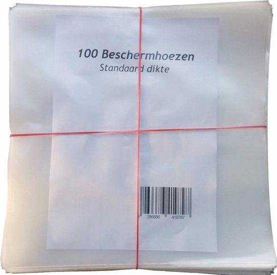 100 Plastic LP Hoezen Standaard Kwaliteit - 100 Micron van YouLoose