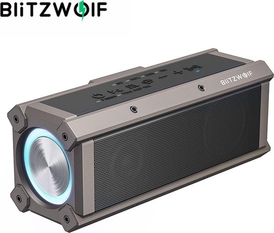 100W Bluetooth speakers - Draagbare luidsprekers - RGB-licht - IPX5 Waterdicht - TWS stereogeluid - 5000mAh - Quad-stuurprogramma's Dubbel diafragma Diepe bas - Voor binnen en Buitenshuis - zwart van Klitening
