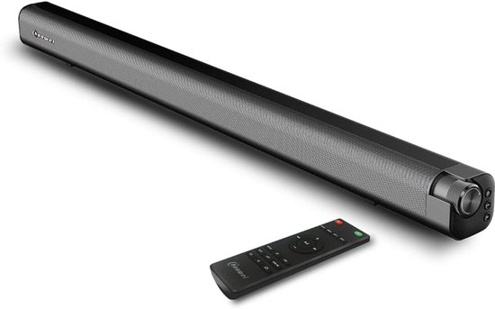 100W Soundbar met Ingebouwde Subwoofer - Stereogeluid, 4 EQ-Modi, Bluetooth en HDMI ARC - Compacte TV-Soundbar voor Thuisgebruik van VAIKO