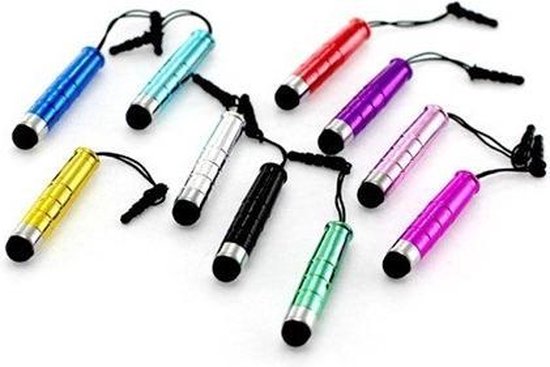 10x Mini Stylus (Set) met Soft Tip-top en 3.5mm stof plug ON044 van Merkloos