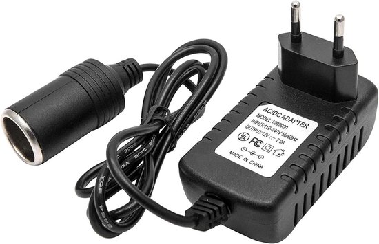 12V DC Voedingskabel via Sigarettenaansteker – 2A Uitgang, Geschikt voor Navigatie, TomTom, Garmin & Andere 12V Apparaten