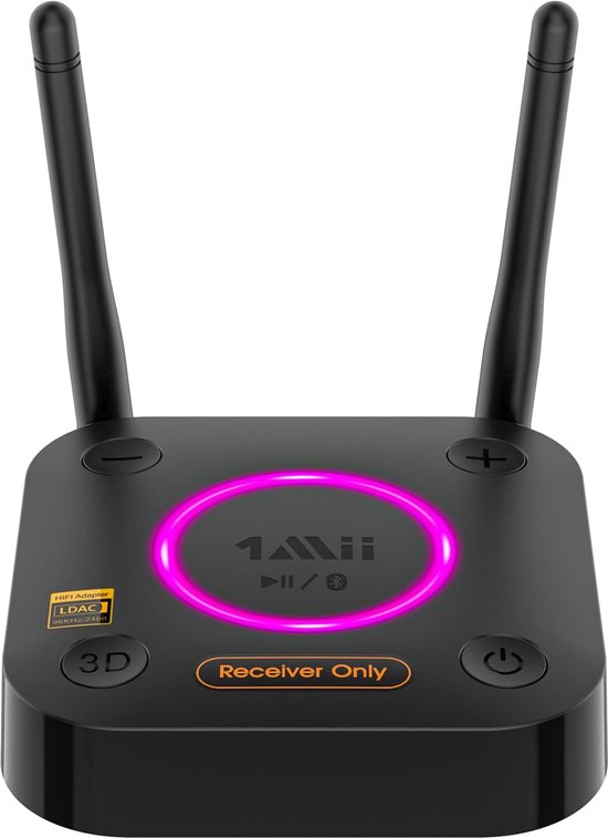 1Mii - LDAC Bluetooth 5.2 Audio-ontvanger - aptX HD - 3D Surround