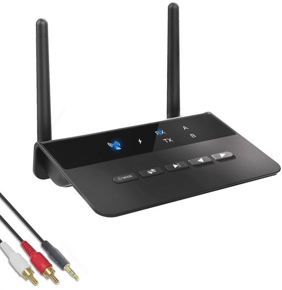 2-in-1 Bluetooth 5.2 Zender-Ontvanger - 200m Lange Afstand + MVO Chip + Lage Latentie - Dubbele Aansluiting Audio Adapter / Auto Bluetooth Adapter / Luidspreker Bluetooth Dongle - Ideaal voor Auto, Thuis Audio & Elektronica van Merkloos