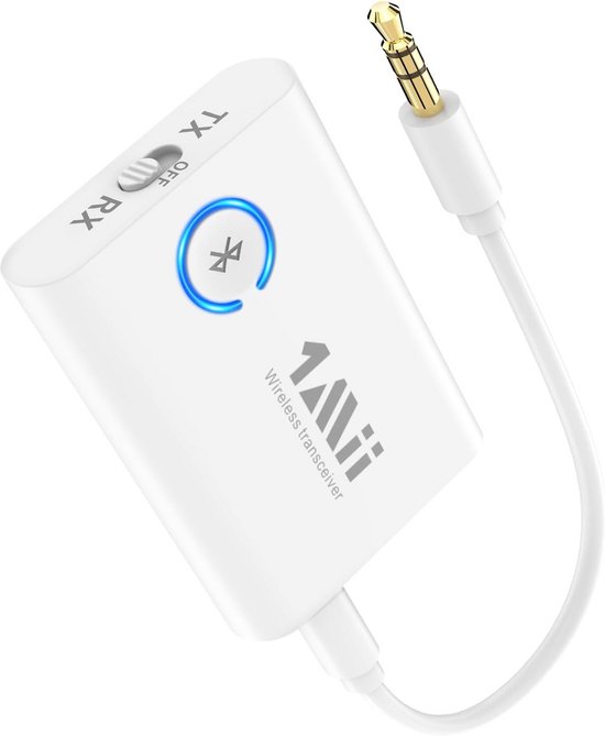 2-in-1 Bluetooth 5.3 Audio Transmitter & Ontvanger met aptX Low Latency van Merkloos