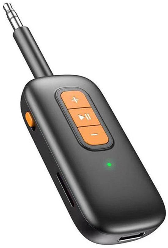 2-in-1 Bluetooth 5.4 Audio Adapter - 3.5mm AUX Zender en Ontvanger - 10 uur - RX en TX - voor Auto en TV - zwart