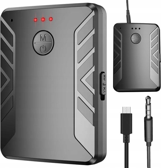 2 in 1 bluetooth ontvanger - zender met audio uitgang van AMKEBOX
