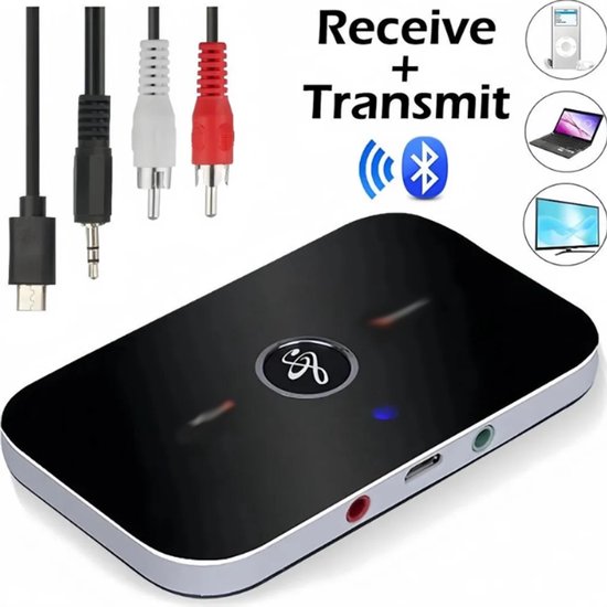 2-in-1 Bluetooth-zender en -ontvanger, draadloze aux-audiozenderadapter 3,5 mm van Merkloos