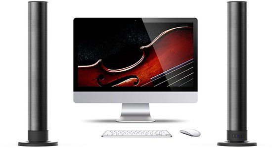 2-in-1 Scheidbare Soundbars, Bluetooth 5.3 Surround Sound-systeem met 40W Subwoofer, 3D Stereo Home Theatre-luidspreker met U-schijf/optisch/AUX, voor Tv-computer van Merkloos