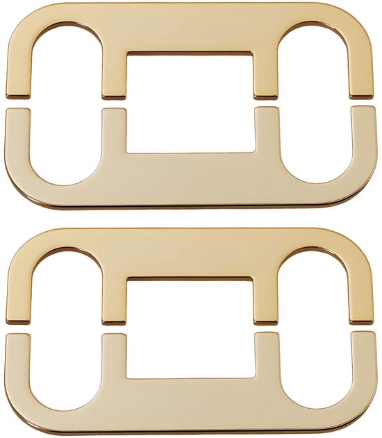 2 paar Bi-Wire Jumper Plates koperen connector compatibel met Bowers Wilkins DM6 DM601 DM602 DM603 CDM-serie luidsprekers van Merkloos