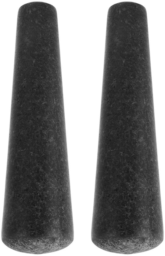 2 stuks granieten stampers, zware handmatige kruidenmolen met steel