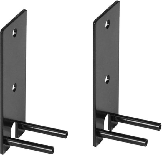 2 stuks - muurbeugel voor luidsprekers - Universele - 70*30*25mm - luidspreker muurbeugel set voor luidsprekers - zwart - Metaal