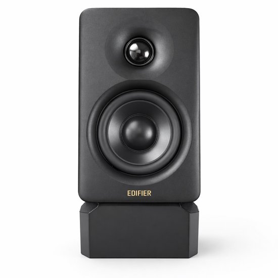 2 Stuks Speaker Stands Set Geschikt voor Edifier M60 – 16 Graden Hoek – Desktop Speaker Standaard – Anti-Vibratie – Geluidsoptimalisatie – Bureau Accessoire – Zwart