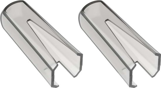 2 stuks stylus plastic beschermhoes compatibel met Ortofon Concorde OM/OMB transparant zwart