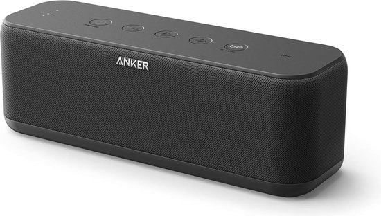 20 W Bluetooth luidspreker met BassUp-technologie, IPX7 waterbestendig, 12 uur speelduur, dubbele drivers voor uitstekend geluid van Anker