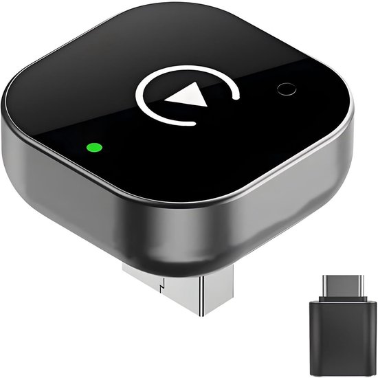 2026 Draadloze CarPlay & Android Auto Adapter 2-in-1, WiFi Dual Core, Bluetooth CarPlay Dongle, snelle automatische verbinding, Geschikt voor Apple iPhone & Android, USB/Type-C（）