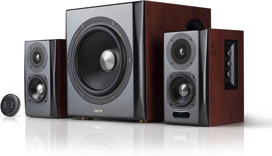 2.1 Bluetooth Hifi Boxenset met Subwoofer en Houten Afwerking