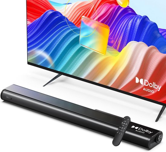 2.2 Kanaals Soundbar met Dolby Audio voor Smart TV - Sterke Bas en Heldere Stem