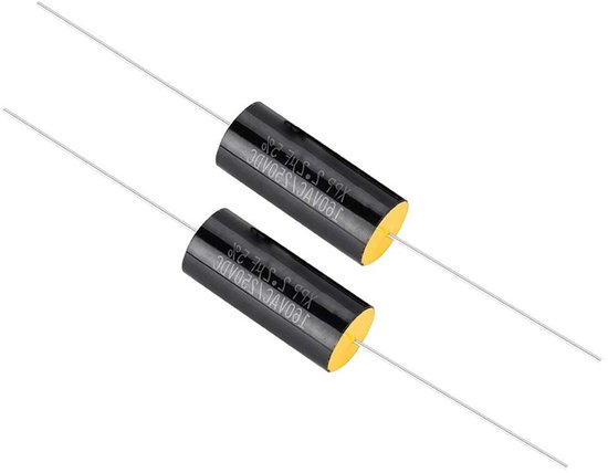 2PCS HiFi Capacitor Frequency Divider voor Geluid Audio Speakers - Pure Copper Draad voor Hogere Geluidskwaliteit en Betere Frequenties (2.2uf)