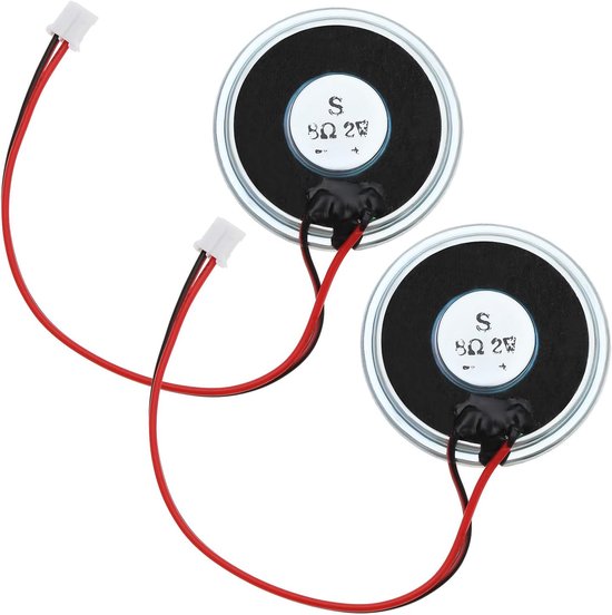 2pcs Magnetic Speaker 2W 8 Ohm Round Shape Speaker with JST-PH2.0 Connection 40mm Diameter Micro Internal Speaker with - ShopVlot