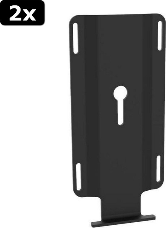 2x Cavus CMAMPV Verticale Muurbeugel voor Sonos Amp Zwart van Cavus
