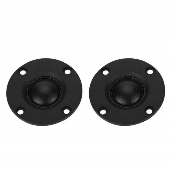 2x Tweeter Treble Speaker Hifi 30W 6Î© - Zijde Film Dome, Compact Ontwerp van Merkloos