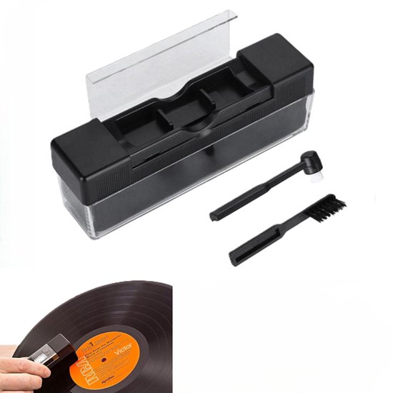 3 Delige Platenreinigingsborstel - Platenborstel + Naaldborstel – Schoonmaakset voor vinylplaten – Vinylplatenborstel - Soft Brush Record Brush - LOUZIR