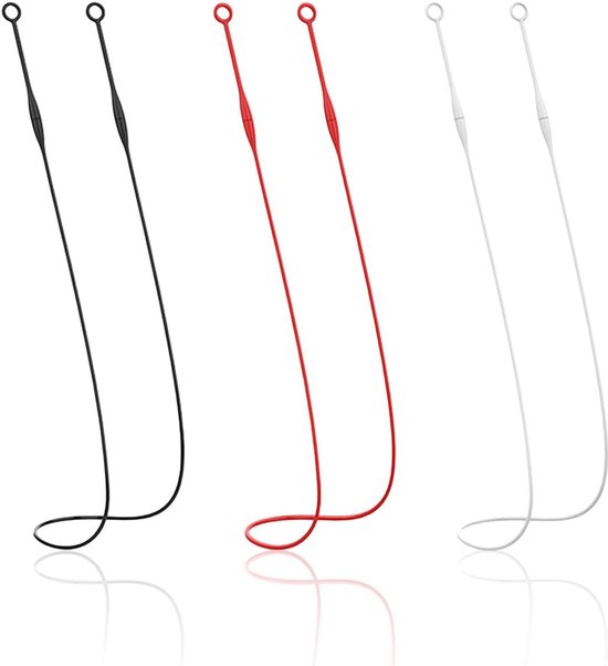 3 Stuks Magnetische Oordoppen Anti-Verloren Touw, Opknoping Nek Oordopje Touw, Oordopje Oortelefoon Vaste Touw, Geschikt Voor Sport, Slaap, Reizen.