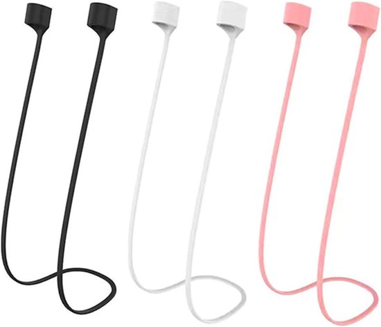 3 stuks siliconen bevestigingsband voor AirPods, magnetisch voor AirPod-banden, strap koptelefoon, hoofdtelefoonband, compatibel met AirPods Pro 2/1 & AirPods 1/2/3