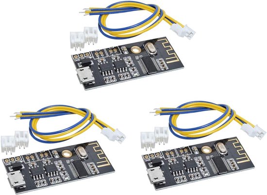 3x Draadloze Bluetooth Audio Ontvanger Module MP3 Decoder Stereo Geluid voor DIY Audio Projecten