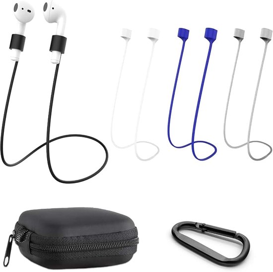 4 anti-verlies magnetische riemen, magnetische lusriem voor draadloze hoofdtelefoons en oortelefoons Anti-verloren siliconen