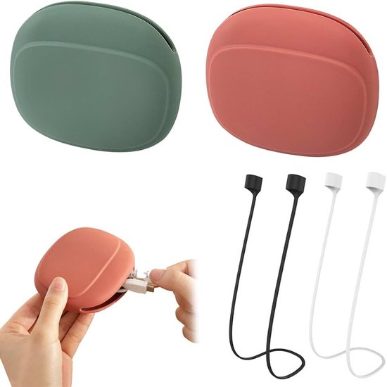 4 stuks 3 stuks hoofdtelefoontas, oplaadkabel, mini-etui, siliconen tas voor bekabelde hoofdtelefoon, kabelbox, klein, oplaadkabel, organizer, box, mini-tas voor hoofdtelefoon, USB-headsets
