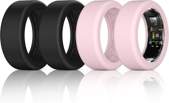 4 stuks Ring Protector Compatibel met Ultrahuman Ring AIR, verbeterde anti-val siliconen beschermhoes accessoires voor Ultrahuman Ring