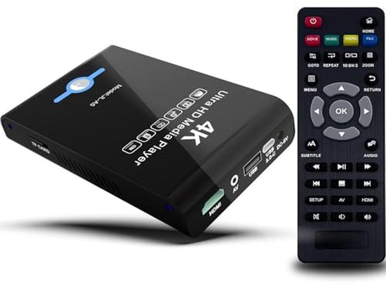 4K Ultra HD Mediaspeler en HDD-behuizing 2-in-1