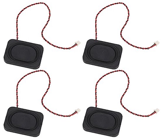 4Pcs Mini Portable Speaker 8Ω 2W 0 To 20Khz Cavity Audio Speaker Full Frequency Cavity Speaker for Laptop Video Phone ABS van Merkloos