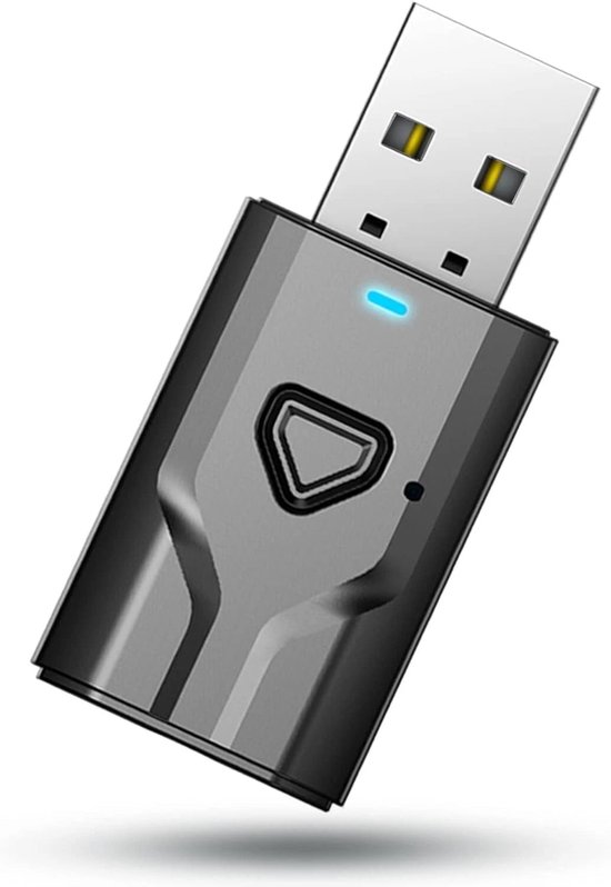 5.0 2 in 1 transceiver draadloze auto audio usb 3.5mm adapter hulp van Merkloos