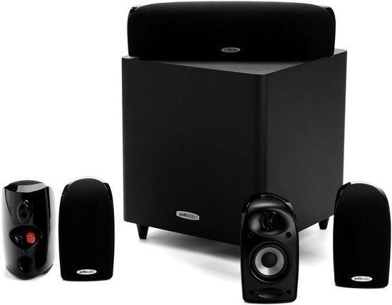 5.1 Compact Luidsprekerset met Actieve Subwoofer voor Hoge Geluidskwaliteit van Merkloos