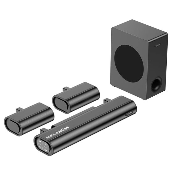 5.1 Soundbar – Surround Geluid – Dolby Atmos – Home Cinema – Bluetooth 5.3 – 380 Watt – Compact Design van Merkloos