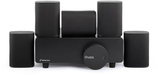 5.1 Surround Sound Systeem - Draadloos - WiSA Certified - 24-bit 48 kHz - Scandinavisch Design - Zwart van SAEP.