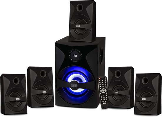 5.1 Surround Sound Systeem met Bluetooth 5.1, LED Display en Radio