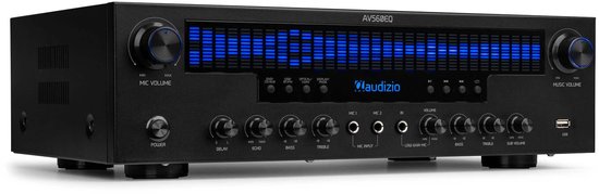 5.1 versterker - Audizio AV560EQ - Surround versterker met Bluetooth - Voor home cinema - 390W