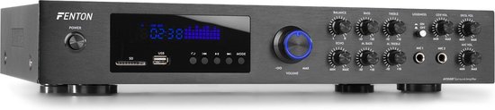 5.1 versterker - Fenton AV550BT - Surround versterker met Bluetooth, mp3 en radio - 320W