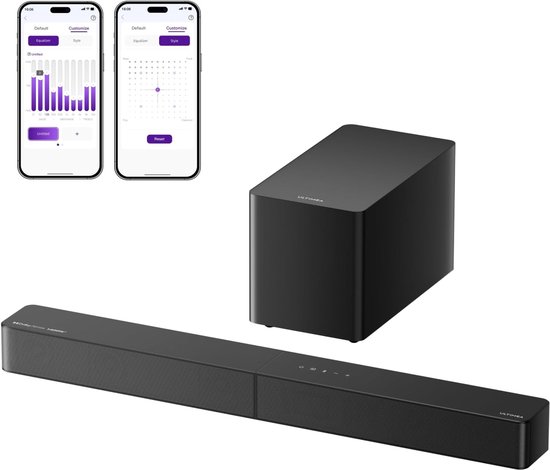 5.1ch Soundbar met Dolby Atmos en Subwoofer, Krachtig Thuisbioscoop Geluidssysteem van Samsung
