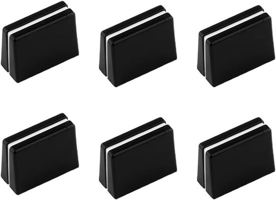 6x Vervangende Fader Hoods voor DJ Mixer, Eenvoudige Installatie, Stijlvol Zwart Ontwerp, Geschikt voor Pioneer DJM600 700 750 800 850 900 2000, DJ Accessoires