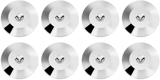 8 Stuks Spike-Onderleggers – Universele Koperen Schokdempers Voor Luidsprekers & Versterkers (Zilver), Set Van 8 van Merkloos