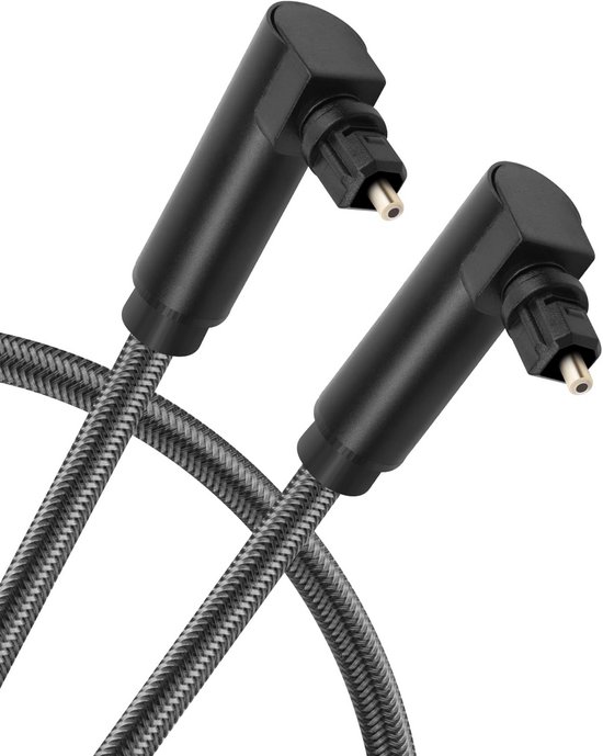 90 Graden Optische Audiokabel voor Soundbar naar TV - Haakse Toslink Digitale Kabel van Merkloos