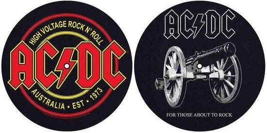 AC/DC Platenspeler Slipmat For Those About To Rock/High Voltage Multicolours van Epic Rights