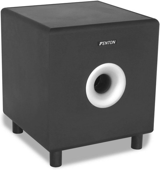 Actieve 8 inch Subwoofer voor Thuisbioscoop en TV-Geluidsinstallatie - 200 Watt Basbox met Geïntegreerde Versterker